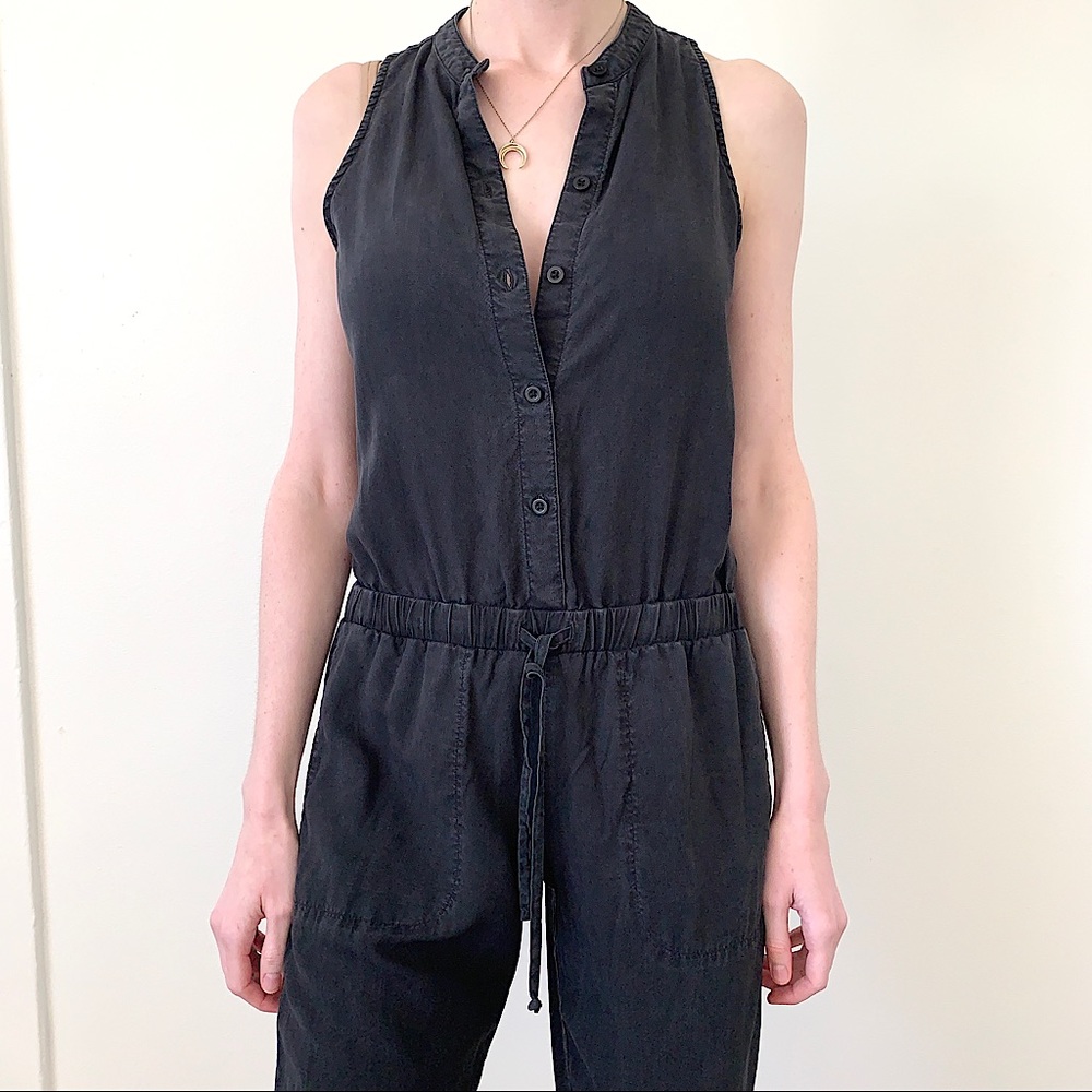 Cloth & Stone Gray Sleeveless Jumpsuit Waist Size XS